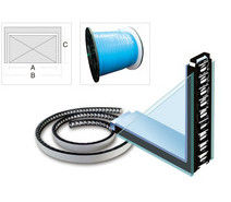 DOUBLE GLAZING GLASS SEALING SPACER